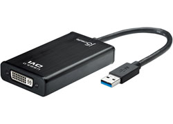 JUA330 0.2m［USB-A → DVI］3.0変換アダプタ