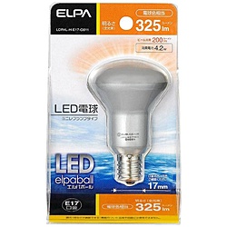 LED電球 「LEDエルパボール」（ミニレフ形・全光束325lm／電球色相当・口金E17） LDR4L-H-E17-G611
