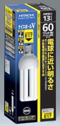 【クリックで詳細表示】EFD15ED/13A・E17 電球形蛍光ランプ ナイスボールV 電球60Wタイプ D15形