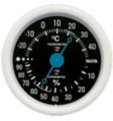 【クリックでお店のこの商品のページへ】TT-515-BK(ブラック) 温湿度計