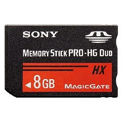 【クリックでお店のこの商品のページへ】MS-HX8B8GBPDHN(メモリースティックPRO-HG Duo 8GB/最大転送速度50MB/秒)