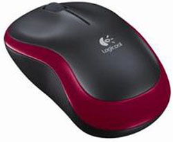 【クリックで詳細表示】【限定特価】【在庫限り】 M185RD Logicool Wireless Mouse(ワイヤレスマウス/2.4GHz/光学式/レッド)