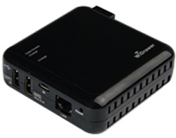 【クリックで詳細表示】REX-WIFIUSB2-BK Wi-Fi USBリーダー(スマホ・タブレット充電機能付/容量5200mAh/最大出力2.1A/ブラック)