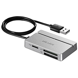 USB2.0 マルチカードリーダー／ライター シルバー BSCR100U2SV