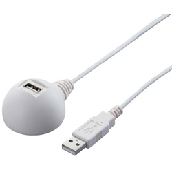 USB延長ケーブル スタンドタイプ 0.5m ホワイト BCUC05EDWH