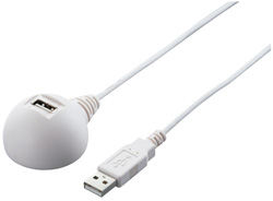 BSUC20EDWH (USB延長ケーブル スタンドタイプ/2.0m/ホワイト)