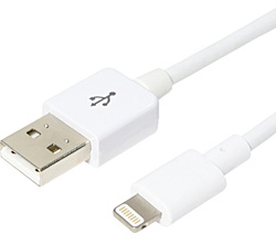【クリックで詳細表示】SLC-02/WH iPad Retina/iPad mini/iPhone 5対応 Lightning-USBケーブル (0.2m・ホワイト/MFi認証)