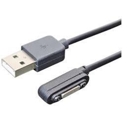 【クリックで詳細表示】Xperia用 充電USBケーブル (0.6m・ブラック) SXC-06/BK