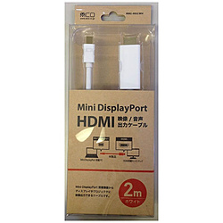 2.0mmMini DisplayPort  HDMInϊP[u zCg BMC-HD2WH yrbNJO[vIWiz