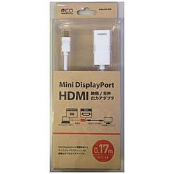 0.17mmMini DisplayPort  HDMInϊA_v^ zCg BMA-HDWH yrbNJO[vIWiz