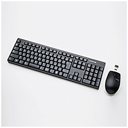 ワイヤレスキーボード・マウス ブラック TK-FDM087MBK ［USB /ワイヤレス］