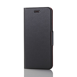 iPhone 8 Plus ソフトレザーカバー 薄型 磁石付 ブラック PM-A17LPLFUBK