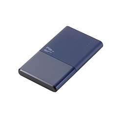 モバイルバッテリー DE-M05-N3015 ブルー ［3000mAh /1ポート /microUSB /充電タイプ］