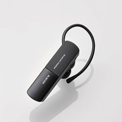スマートフォン対応［Bluetooth3.0］ 片耳ヘッドセット USB充電ケーブル付 （ブラック） LBT-HS10MPBK