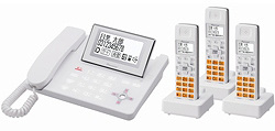 【クリックで詳細表示】【開封品】 TF-SD8240-W(ホワイト) 【子機3台付】デジタルコードレス留守番電話機