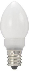 LDC1LG23E12W ローソク形LEDランプ（電球色/E12口金/ホワイト）