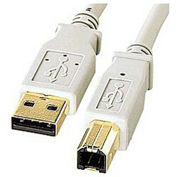 【クリックでお店のこの商品のページへ】KU20-5H (USB2.0ケーブル/ライトグレー/5m)