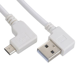 USBショートケーブル USB-マイクロB L型 15cm SMT-L0ALML2