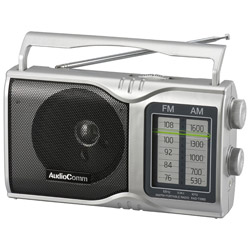 AM/FMポータブルラジオ RAD-T208S シルバー [AM/FM /ワイドFM対応]