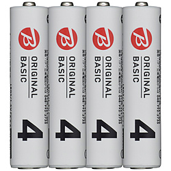 LR03BKOS-4P 単4電池 [4本 /アルカリ] BIC ORIGINAL BASIC