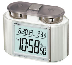 【クリックでお店のこの商品のページへ】DQD-350J-8JF(福島・九州両局対応) 電波クロック SLEEP BUSTER 温度計付き