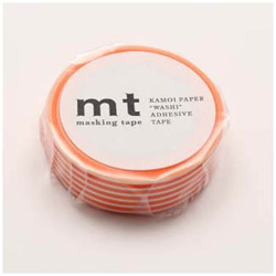 mtマスキングテープ 1P ボーダー・みかん MT01D321[生産完了品 在庫限り]