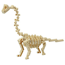 【クリックでお店のこの商品のページへ】ナノブロック NBC-114 ブラキオサウルス(骨格モデル) Brachiosaurus Skeletion Model