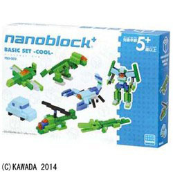 【クリックで詳細表示】PBS-002 nanoblock＋ BASIC SET -COOL-
