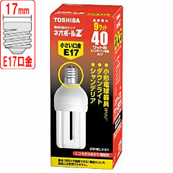 【クリックでお店のこの商品のページへ】EFD10EL/9-E17 電球形蛍光灯 「ネオボールZ」(電球40WタイプD形・電球色)