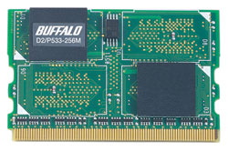 【クリックで詳細表示】D2/P533-512M(DDR2 SDRAM MicroDIMM メモリ/512MB)