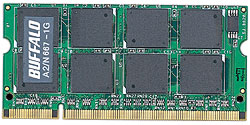 【クリックでお店のこの商品のページへ】A2/N667-1G(Macintosh用DDR2 S.O.DIMM/1GB)