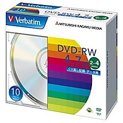 【クリックでお店のこの商品のページへ】2～4倍速対応 データ用DVD-RWメディア (4.7GB・10枚) DHW47Y10V1