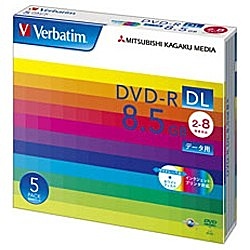 【クリックで詳細表示】Verbatim DHR85HP5V1 (DVD-R DL/8.5GB/DATA/8倍速/5枚/プリンタブル)