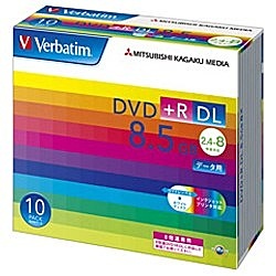 【クリックで詳細表示】Verbatim DTR85HP10V1 (DVD＋R DL/8.5GB/DATA/8倍速/10枚/プリンタブル)