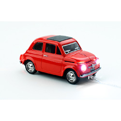 【クリックで詳細表示】【在庫限り】 高級車USB光学式マウス Fiat 500 Oldtimer Red(光学式USB接続式) 【Click Car Products】