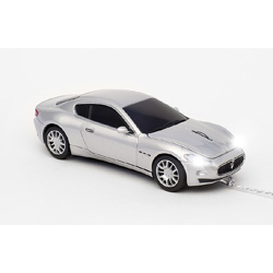 【クリックでお店のこの商品のページへ】【在庫限り】 高級車USB光学式マウス Maserati Gran Turismo Silver(光学式USB接続式) 【Click Car Products】