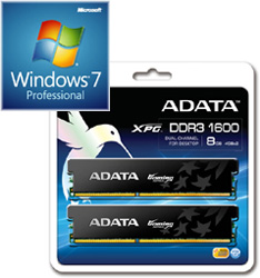【クリックでお店のこの商品のページへ】DSP版 Windows 7 Professional SP1 64bit DVD ＋ AX3U1600GC4G9-2G (PC3-12800-4GBx2) セット