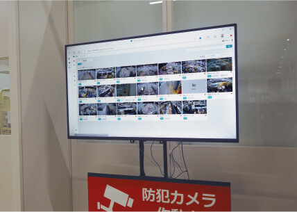 モニターで24時間監視のイメージ