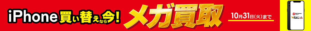 【10月31日(火)まで】メガ買取